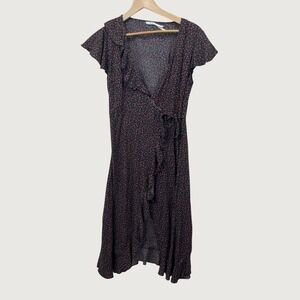 kimchi blue liz lace trim satin slip midi dress Kimchi Blue Liz Lace Trim Satin Slip Midi Dress in Gray